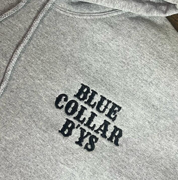Blue Collar B&#39;ys Grey Hoodie